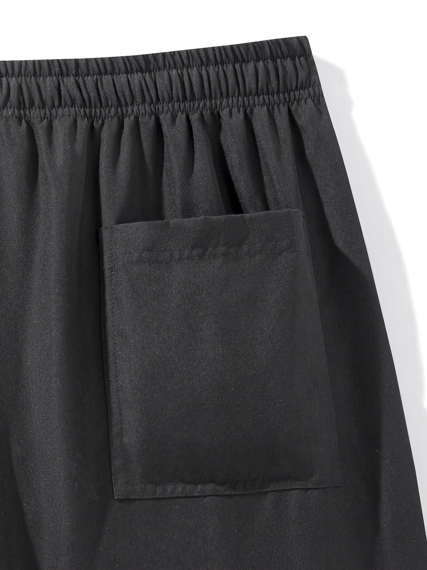 Short deportivo para hombre con múltiples bolsillos y cierre de cremallera, estilo casual para actividades deportivas y al aire libre