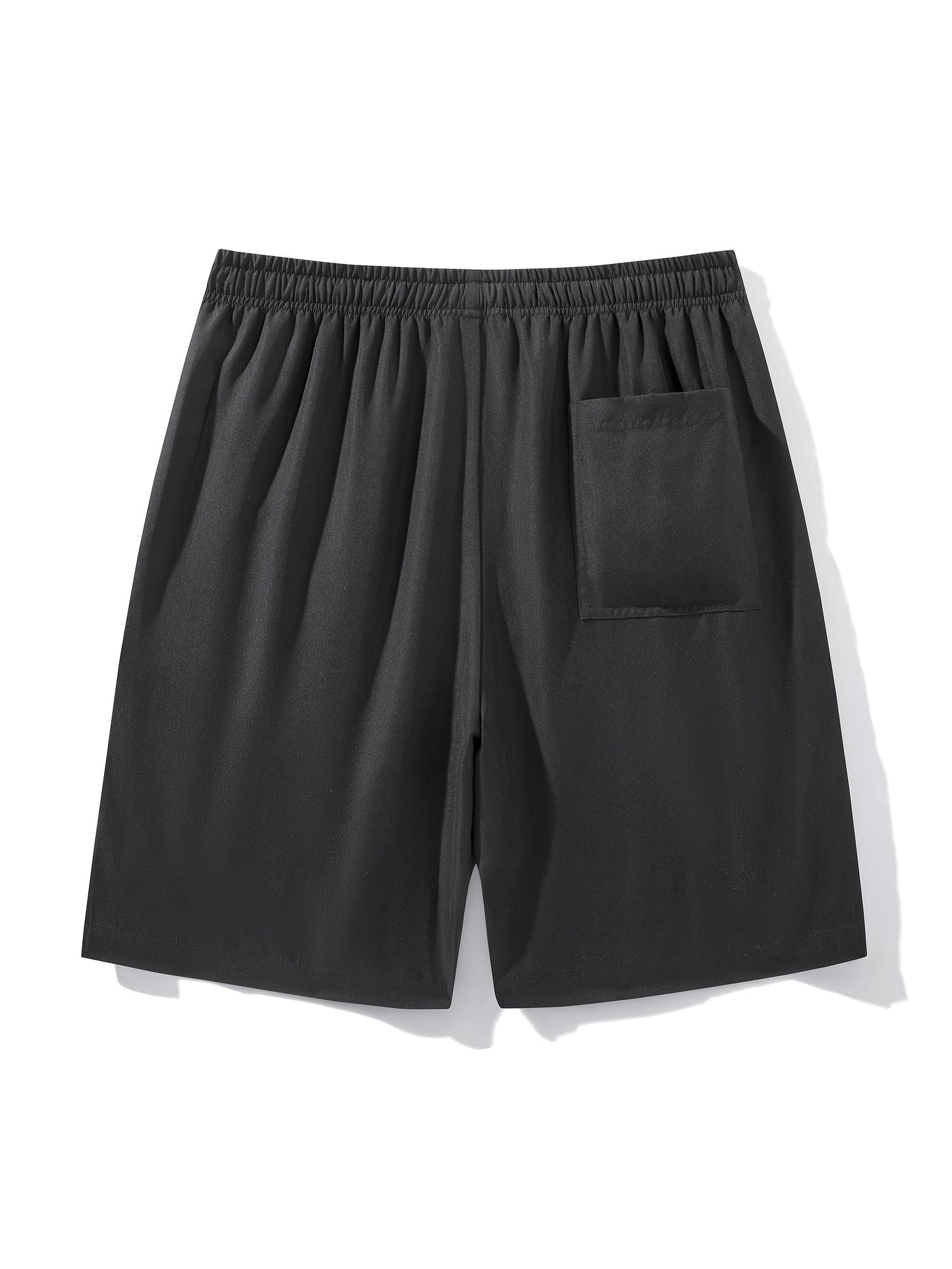 Short deportivo para hombre con múltiples bolsillos y cierre de cremallera, estilo casual para actividades deportivas y al aire libre