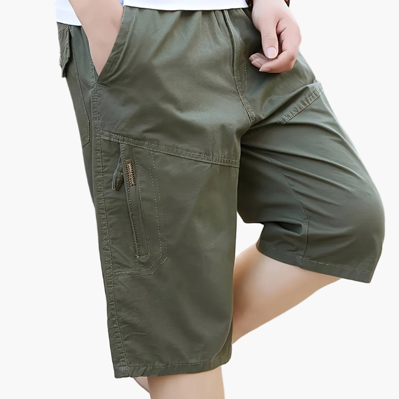 Short bermuda décontracté pour homme style outdoor avec poches zippées - idéal quotidien et loisirs