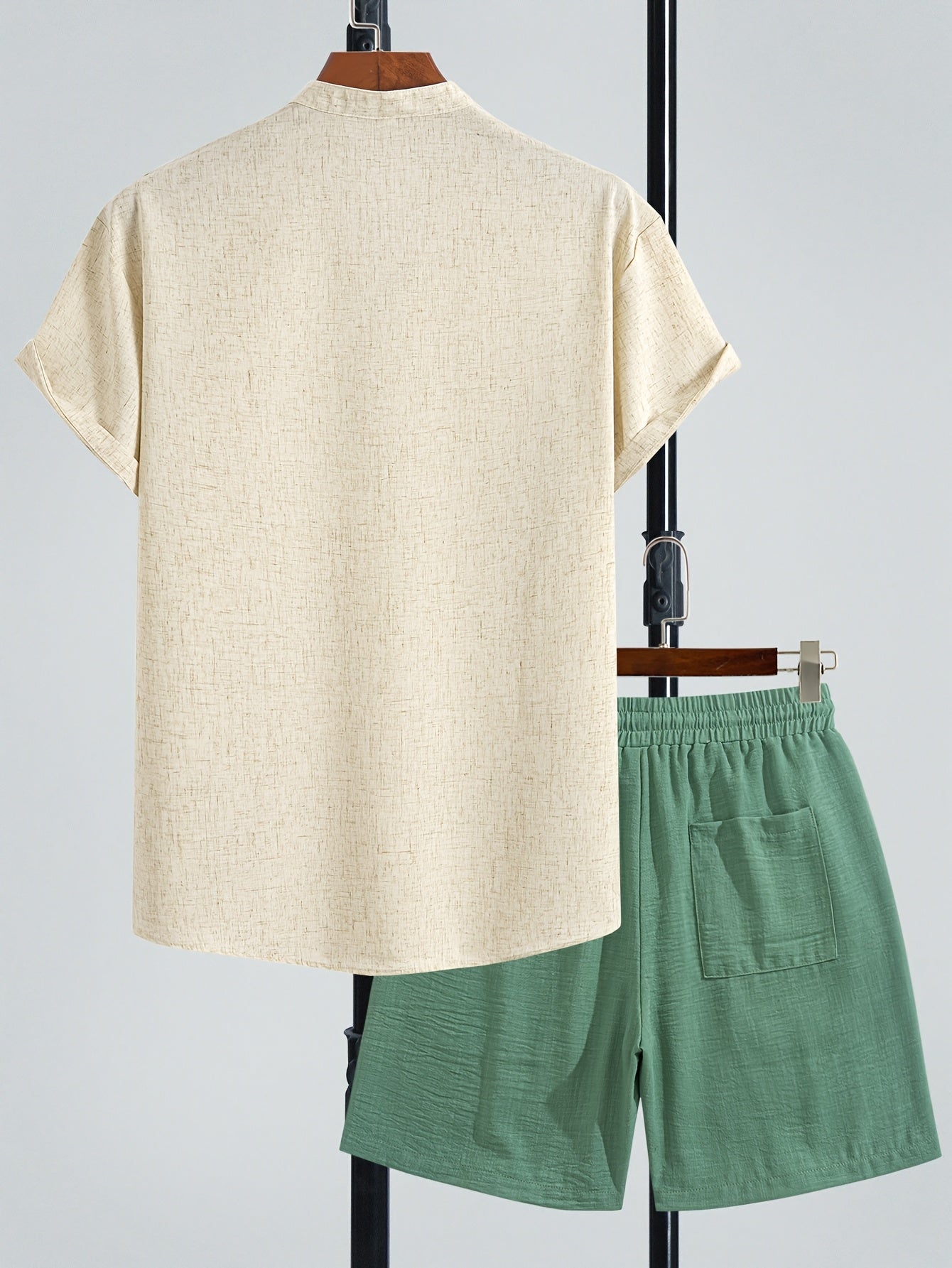 Ensemble Décontracté Homme Deux Pièces Style Moderne pour Été et Loisirs