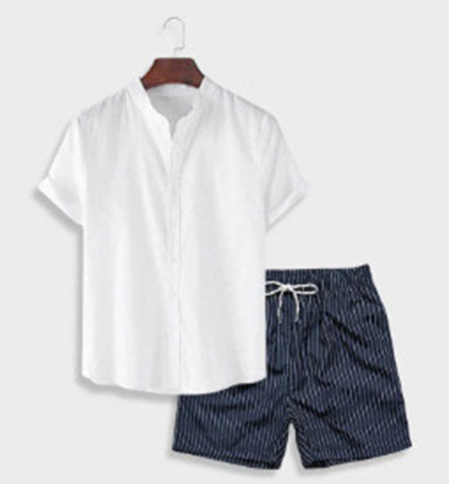 Ensemble Décontracté Homme Style Graphique Chemise à Manches Courtes et Short Été