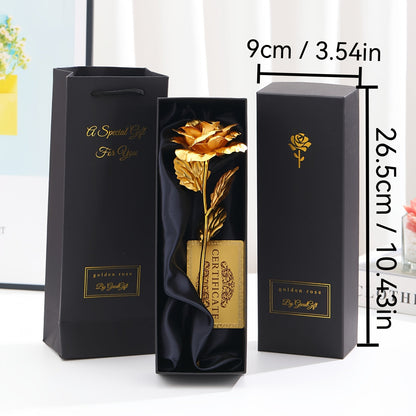 Rosa decorativa in confezione regalo – Idea regalo romantica per donna – Oggetto d’ornamento elegante