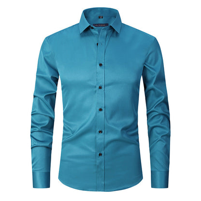 Kirk – Chemise Slim Fit à Manches Longues et Couleur Unie
