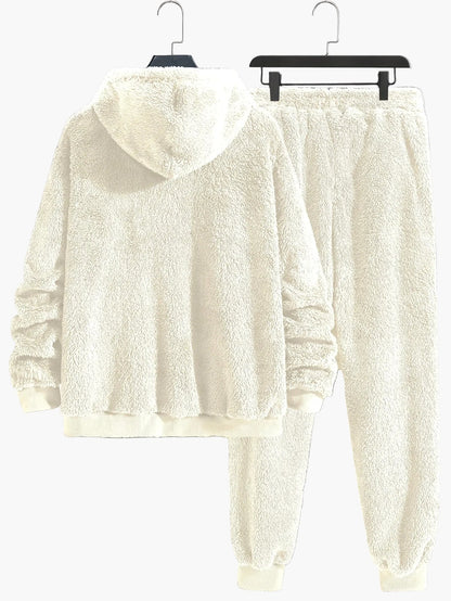 Ensemble survêtement homme décontracté à capuche style moderne pour l'automne et l'hiver