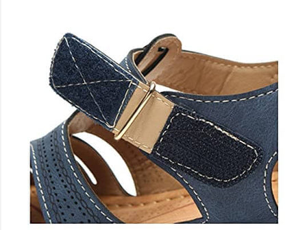 Bekväma slip-in sandaler med kilklack för dam – Chic stil för vardagsbruk