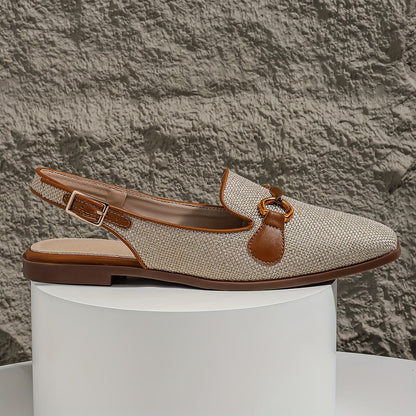 Mocassin slingback femme style décontracté pour l’été