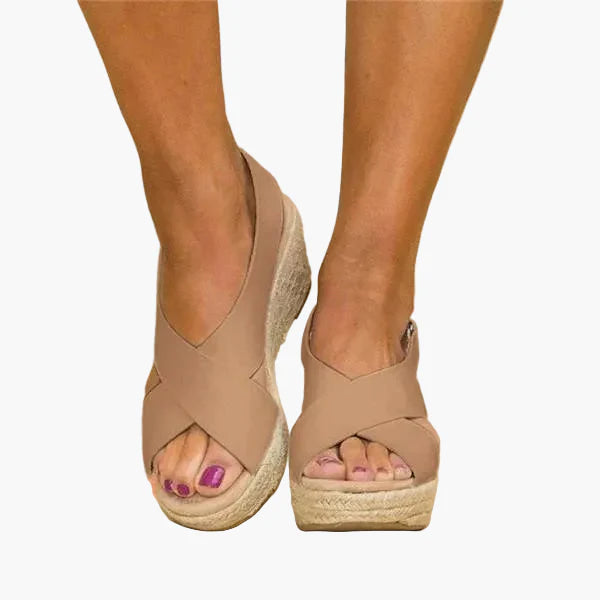 Ortopediske kilehæl-sandaler for kvinner – Moderne stil, daglig komfort, ideell for sommer