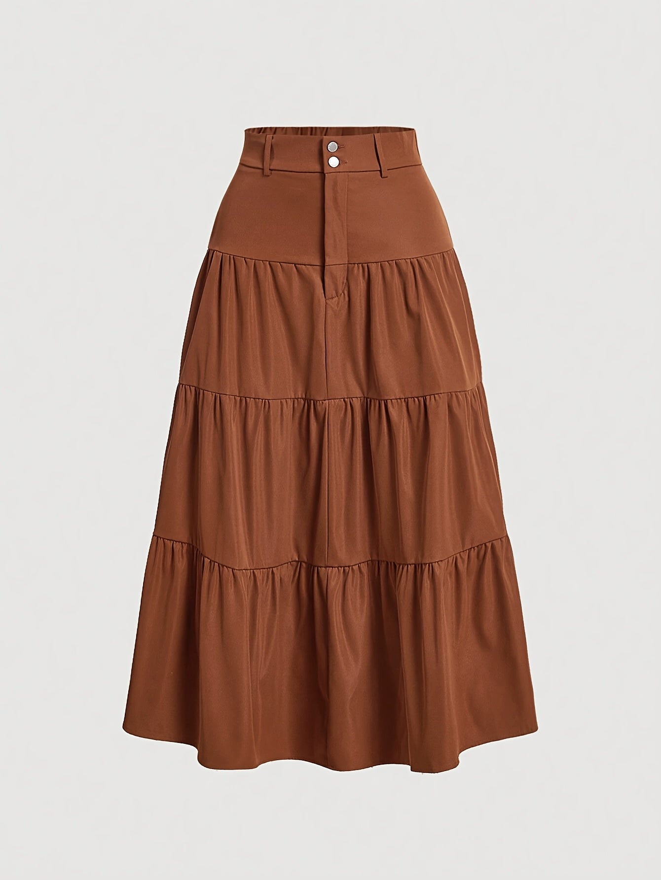 Jupe longue taille haute femme style bohème élégante pour printemps et été