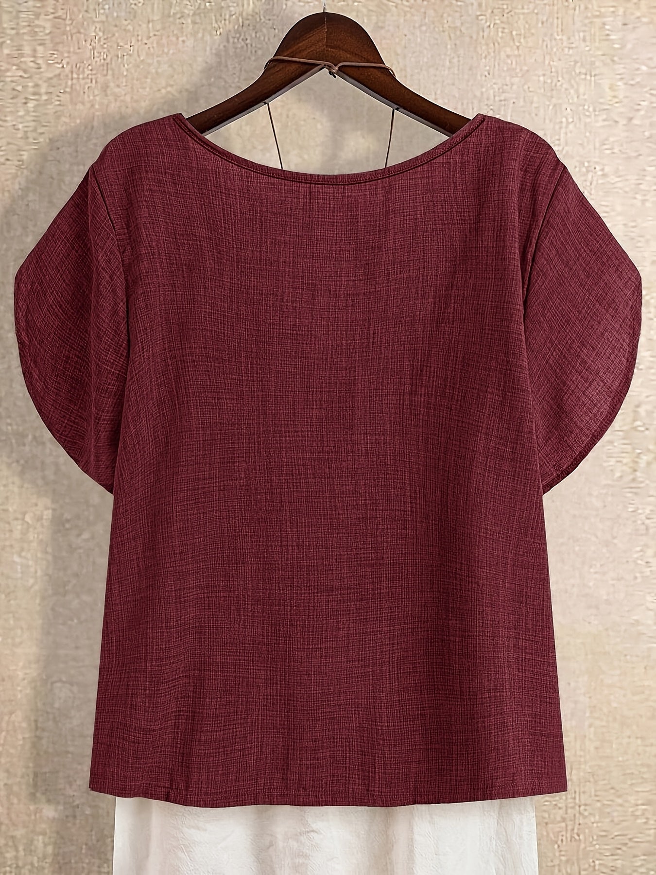 Blouse Tuniek Dames Asymmetrische Stijl Casual Elegant