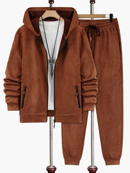 Ensemble Survêtement Homme Style Décontracté avec Capuche pour Automne-Hiver