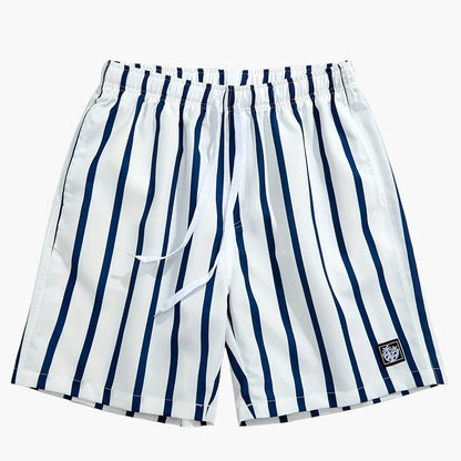 Costume da bagno uomo a righe rosse stile casual per l'estate