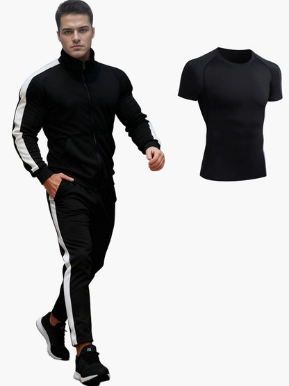 Survêtement Homme Style Sportif Ensemble Athlétique Polyvalent pour Entraînement et Loisirs