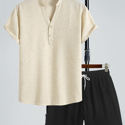 Ensemble Décontracté Homme Deux Pièces Style Moderne pour Été et Loisirs