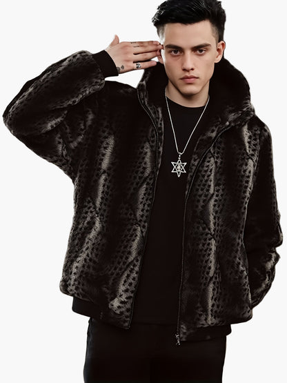 Veste à Capuche Homme Style Urbain Chaud pour l'Hiver