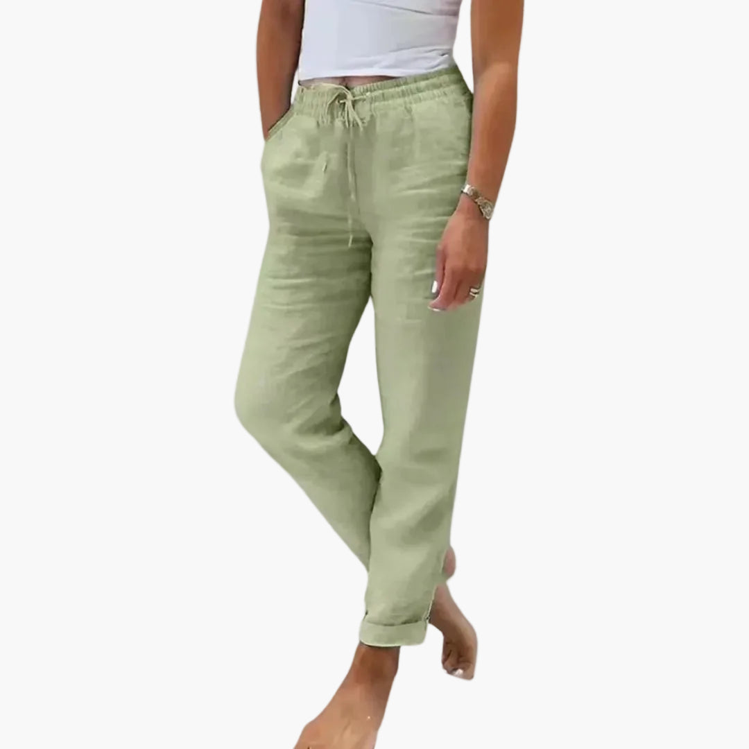 Casual pants for women jogger style elastic waist ideal for summer and leisure