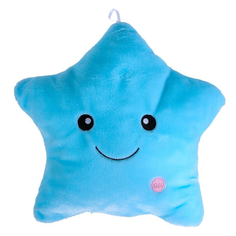 Coussin Étoile Lumineuse Peluche Décoratif pour Enfants et Adultes - Style Mignon et Ambiance Douce