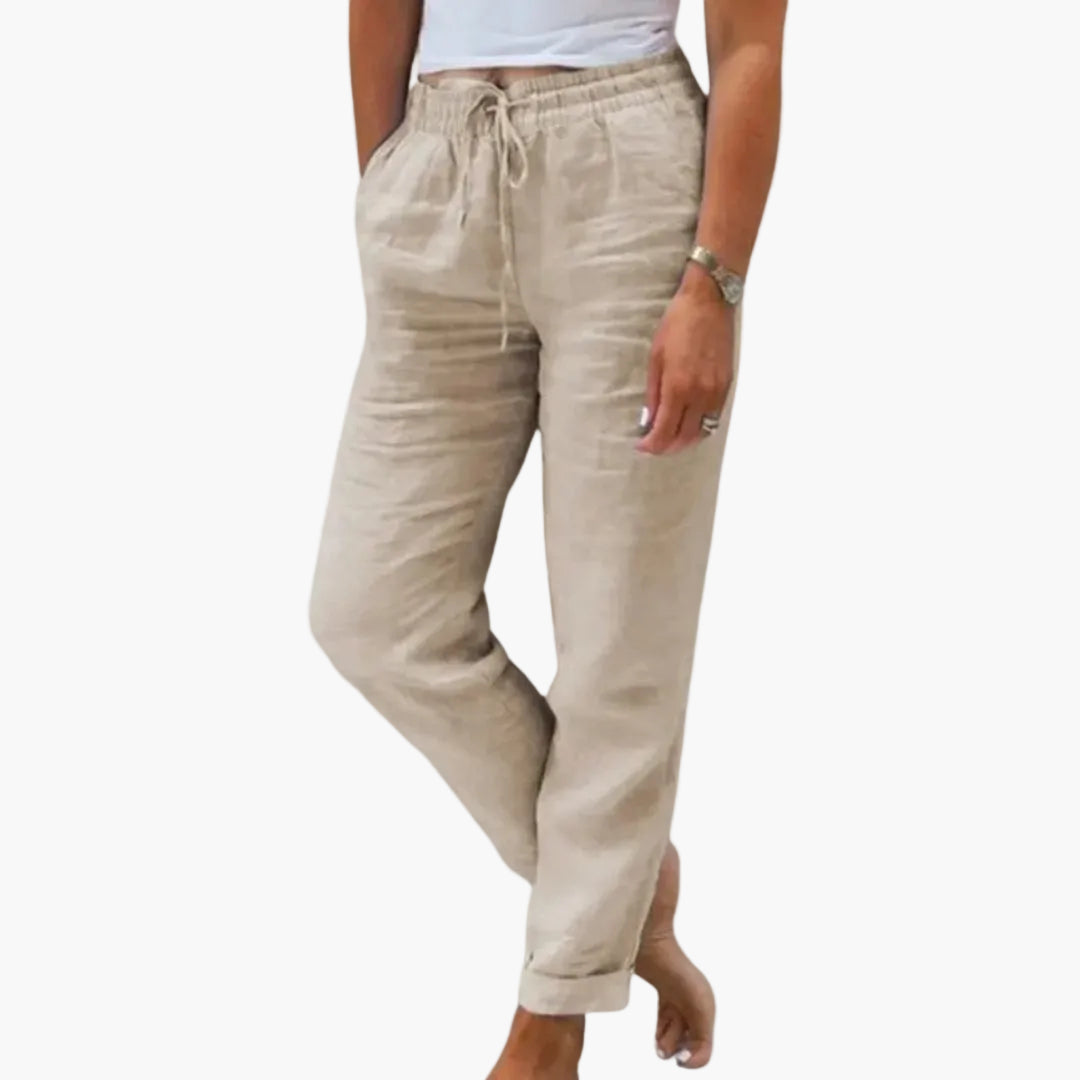 Casual pants for women jogger style elastic waist ideal for summer and leisure