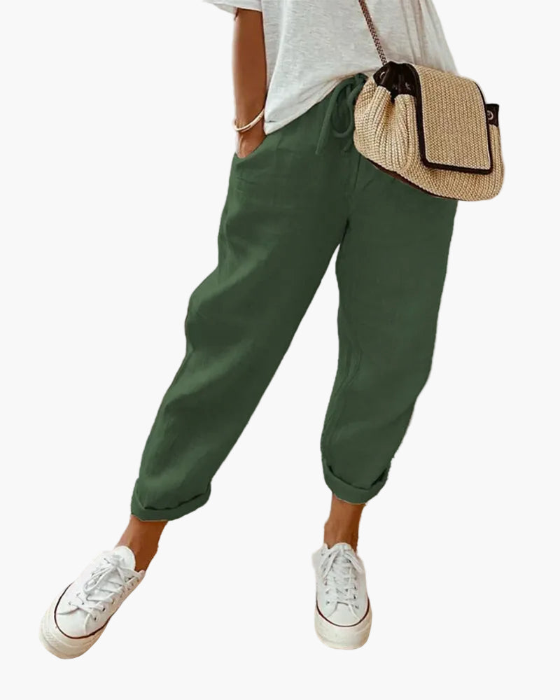 Pantaloni comodi stile jogger da donna – Aspetto cittadino e confortevole, ideale per l'estate