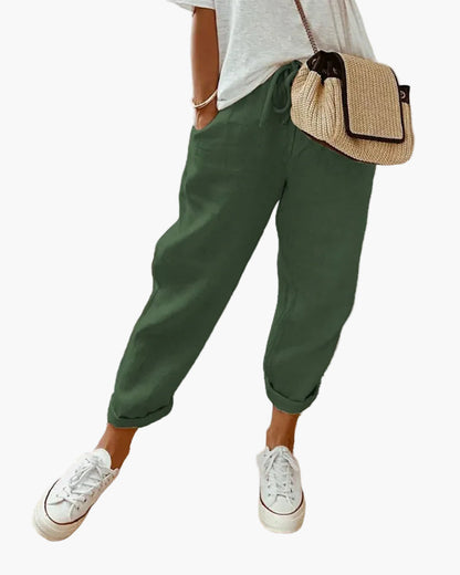 Pantaloni comodi stile jogger da donna – Aspetto cittadino e confortevole, ideale per l'estate