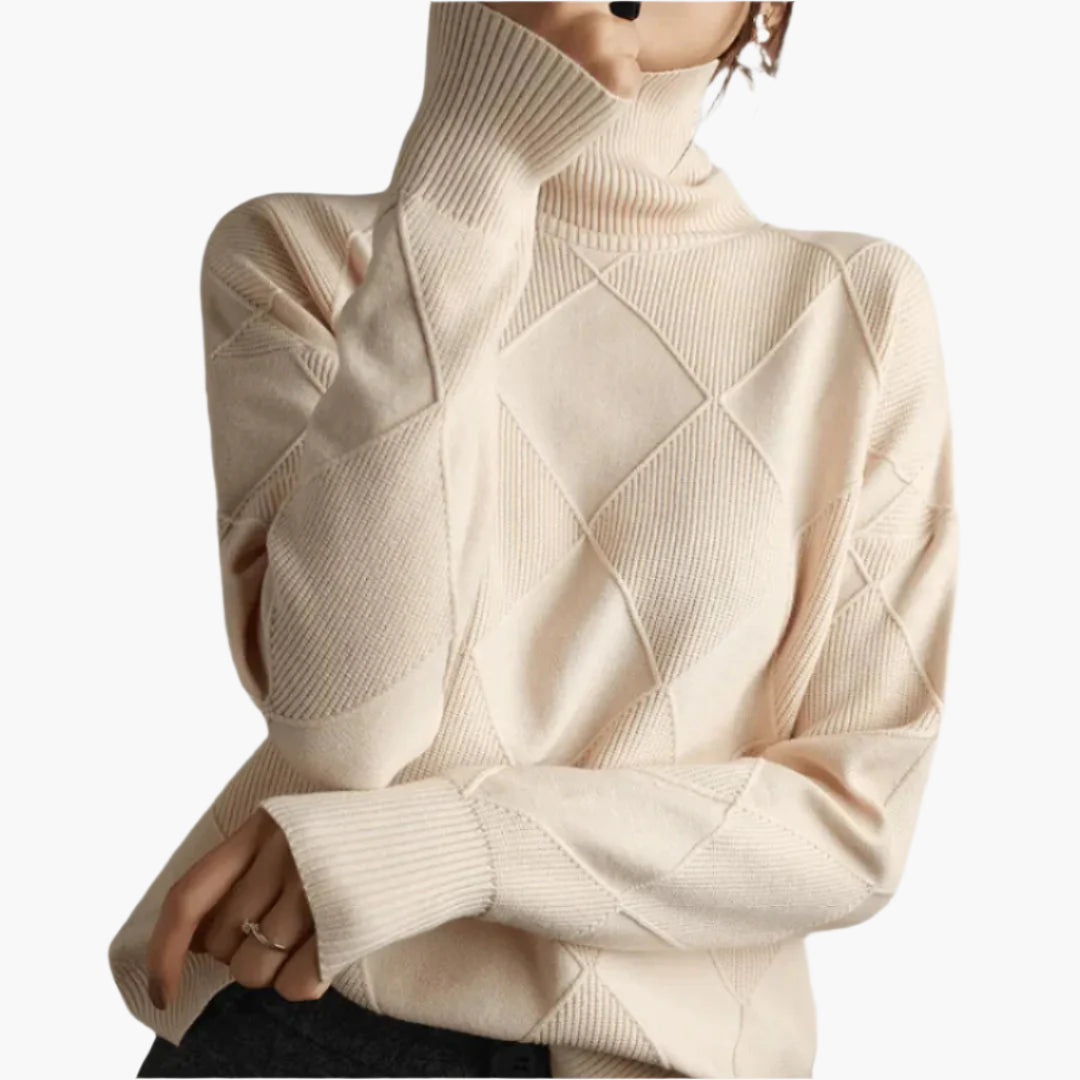 Pull à col montant style chic pour femme – Confort et élégance au quotidien