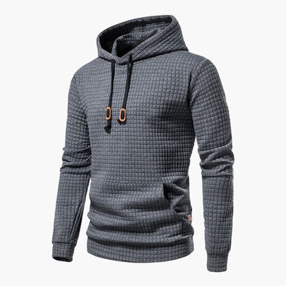 Hoodie à Capuche Homme Style Décontracté Motif Carreaux – Confort Moderne pour Tous les Jours
