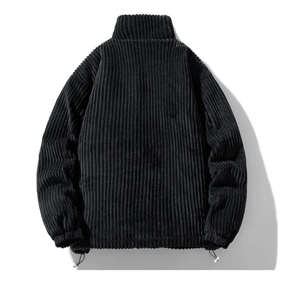 Veste en velours côtelé style urbain pour homme, idéale automne hiver