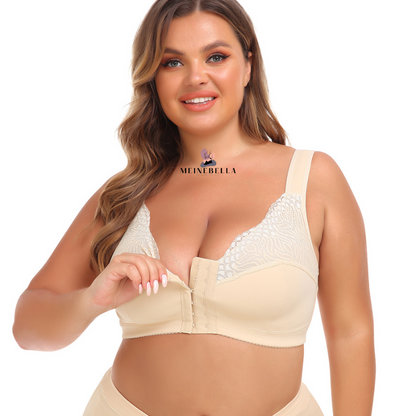 Marie – Soutien-gorge sans armatures avec fermeture frontale et dentelle