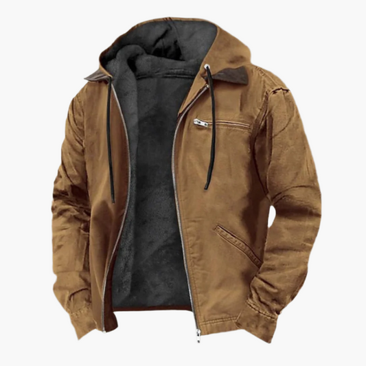 Veste à capuche homme style décontracté avec poches zippées idéale pour l'automne et l'hiver