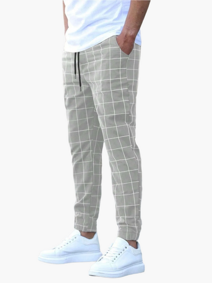 Pantalon Jogging à Carreaux Style Urbain pour Homme - Mode Décontractée & Confort Quotidien