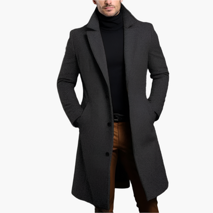 Manteau long classique élégant pour homme – Style business et urbain