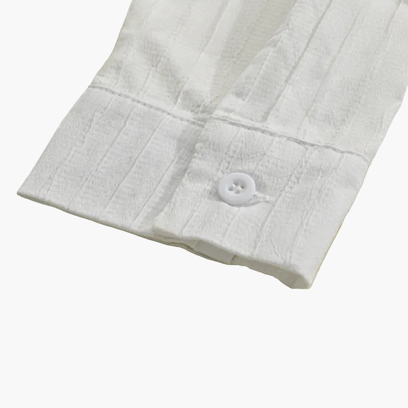 Camicia Uomo Elegante a Righe Stile Informale Raffinato – Maniche Lunghe e Colletto a Risvolto