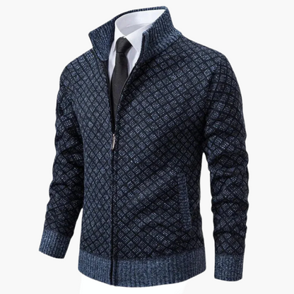 Veste zippée élégante pour homme style affaires décontracté