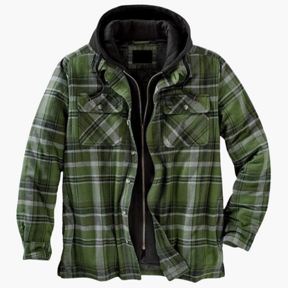 Veste à capuche style bûcheron homme polyvalente pour extérieur et ville