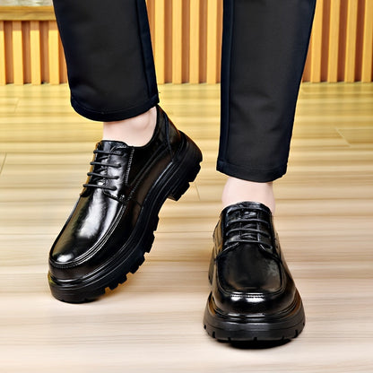 Chaussures habillées vintage pour homme à lacets style urbain - usage quotidien et casual