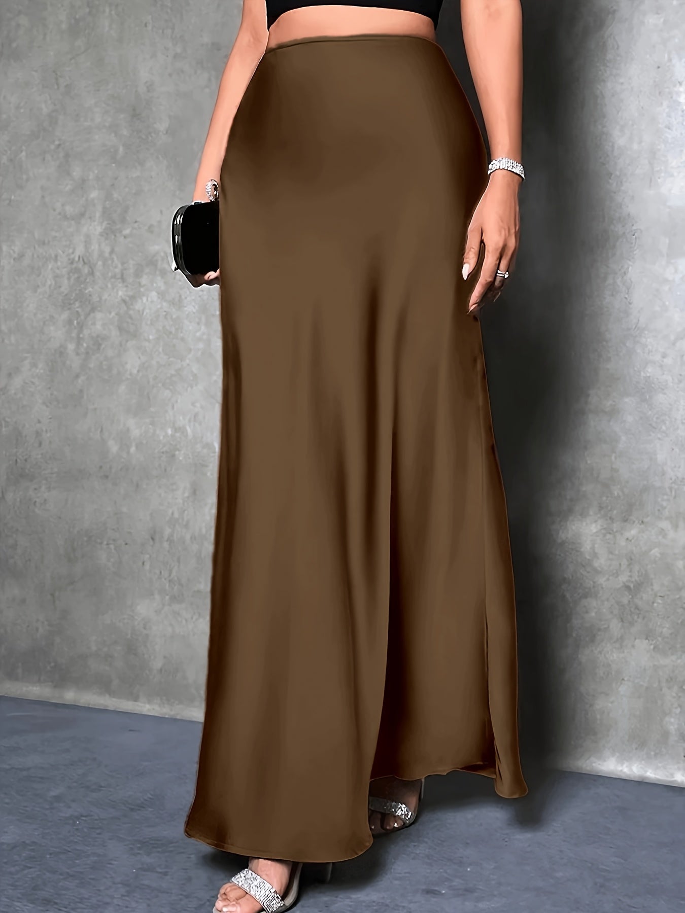 Jupe Longue Élégante Femme Style Soirée et Cocktail