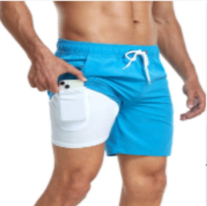 Short de bain homme style sportif avec poche intégrée – Idéal plage et activités estivales