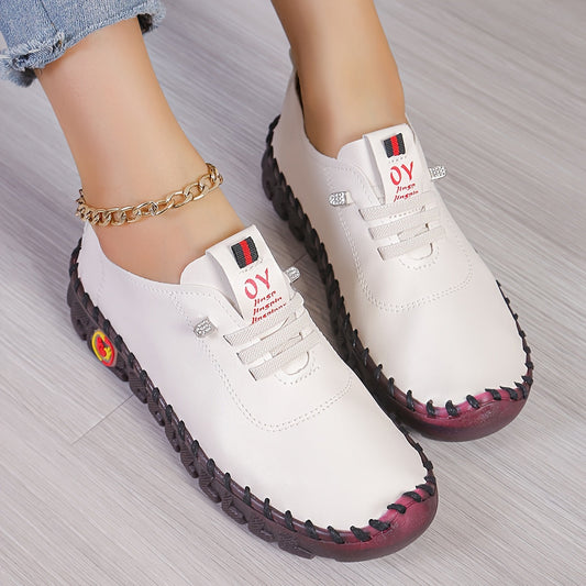 Greta - Chaussures en Cuir Confortables à Bout Rond