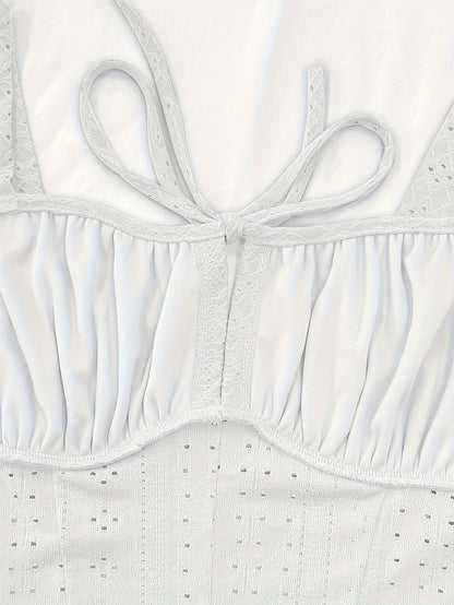 Bustier femenino estilo corsé bordado elegante para primavera y verano