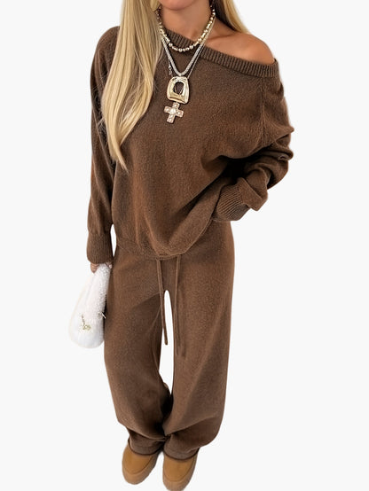 Ensemble décontracté pour femme style lounge chic automne hiver