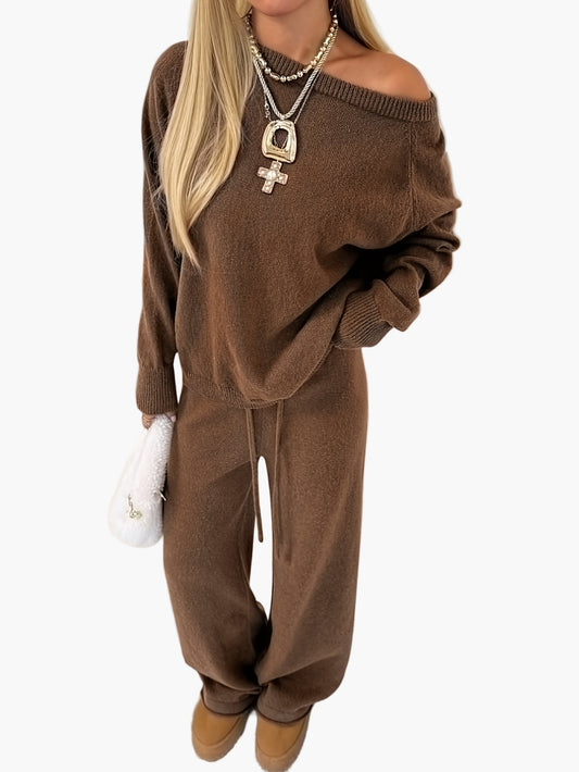 Ensemble décontracté pour femme style lounge chic automne hiver