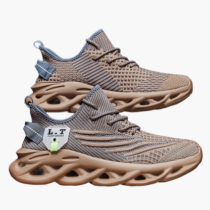 Baskets de sport homme style urbain semelle futuriste confort large