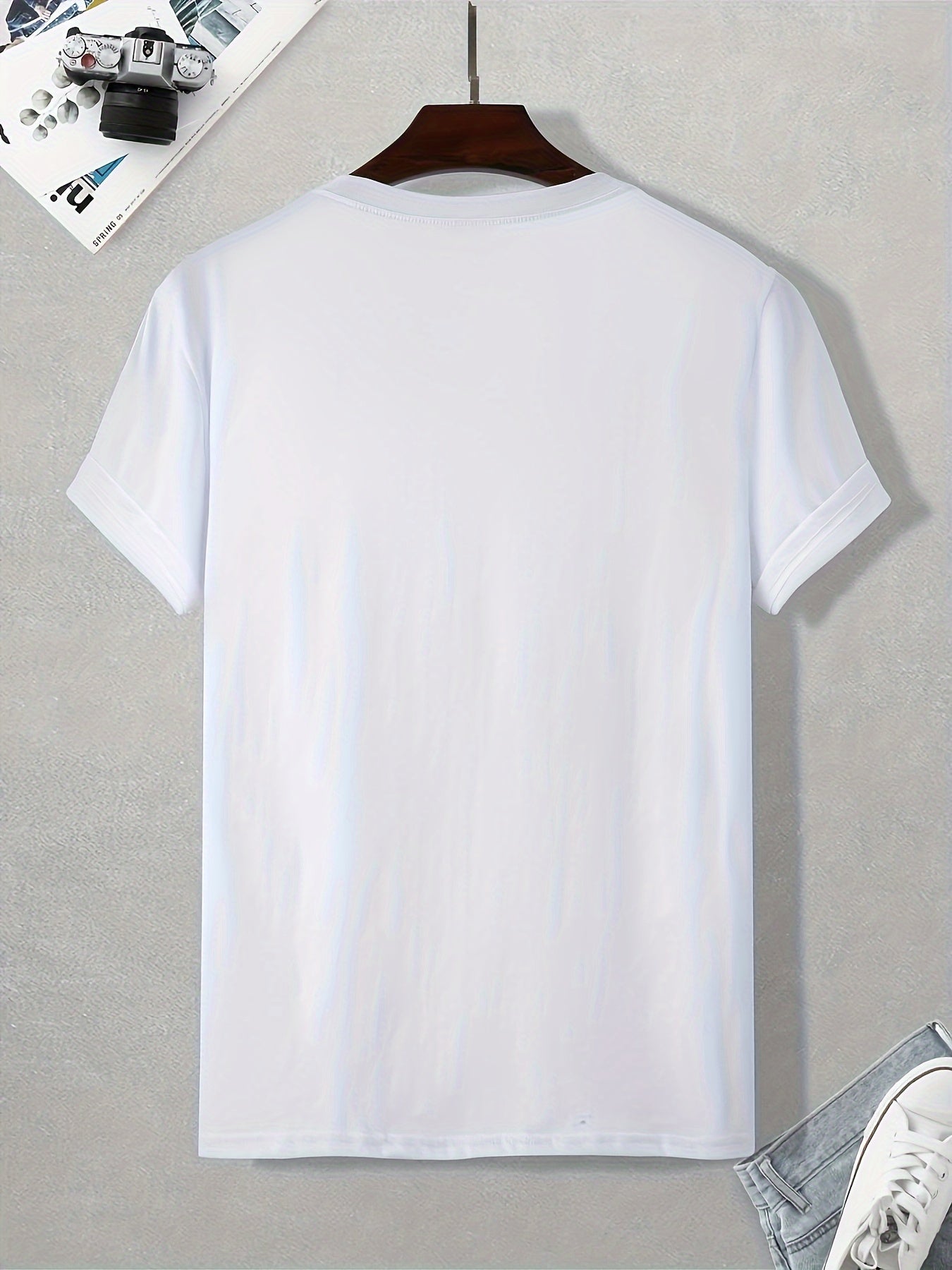 T-shirt homme style casual imprimé original édition limitée – mode urbaine décontractée