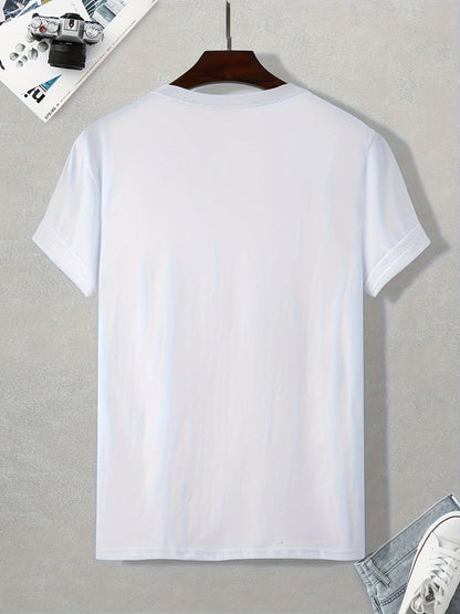 T-shirt homme style casual imprimé original édition limitée – mode urbaine décontractée