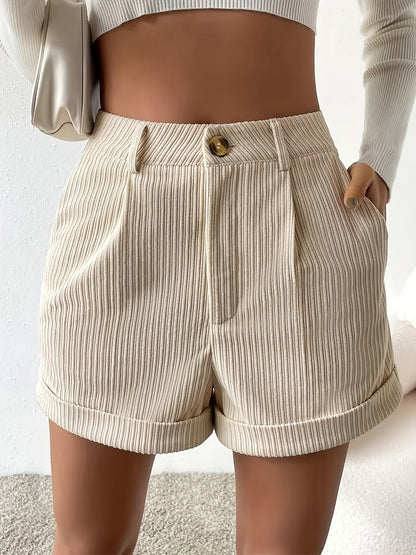 Elegante korte dames top met hoge taille en strepen voor de zomer