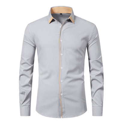 Shannon – Chemise décontractée à manches longues avec contraste de couleur
