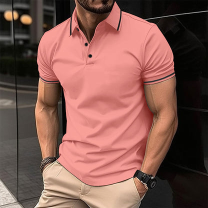Lewis – Polo à Manches Courtes et Col Classique pour Hommes
