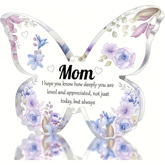 Regalo decorativo de mariposa para mujer - Recuerdo de gratitud para mamá, estilo vintage, uso versátil