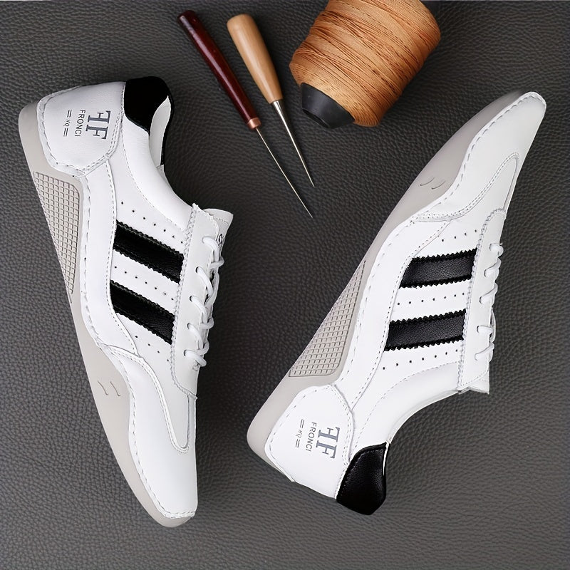 Męskie sneakersy casualowe w stylu miejskim na sznurowadła, do rekreacji i na miasto