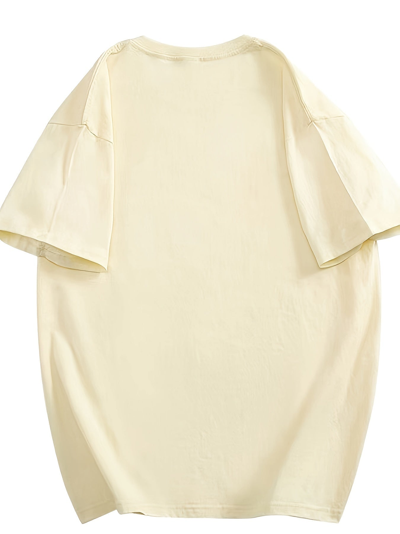 Basic T-shirt med korte ærmer i afslappet stil til kvinder
