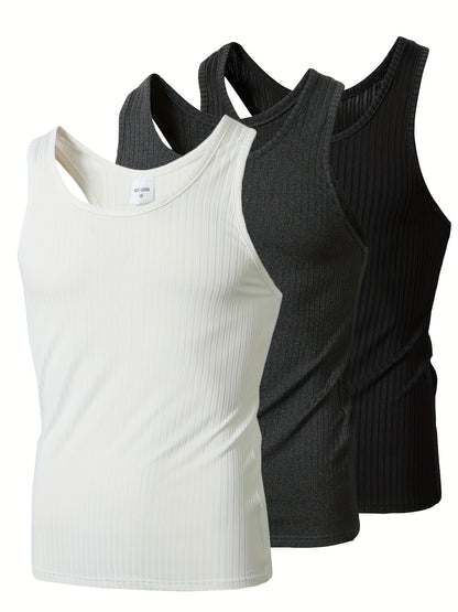 Men's Sport Tank Top Modern Style Set of 3 – Ideal for Training and Everyday Wear